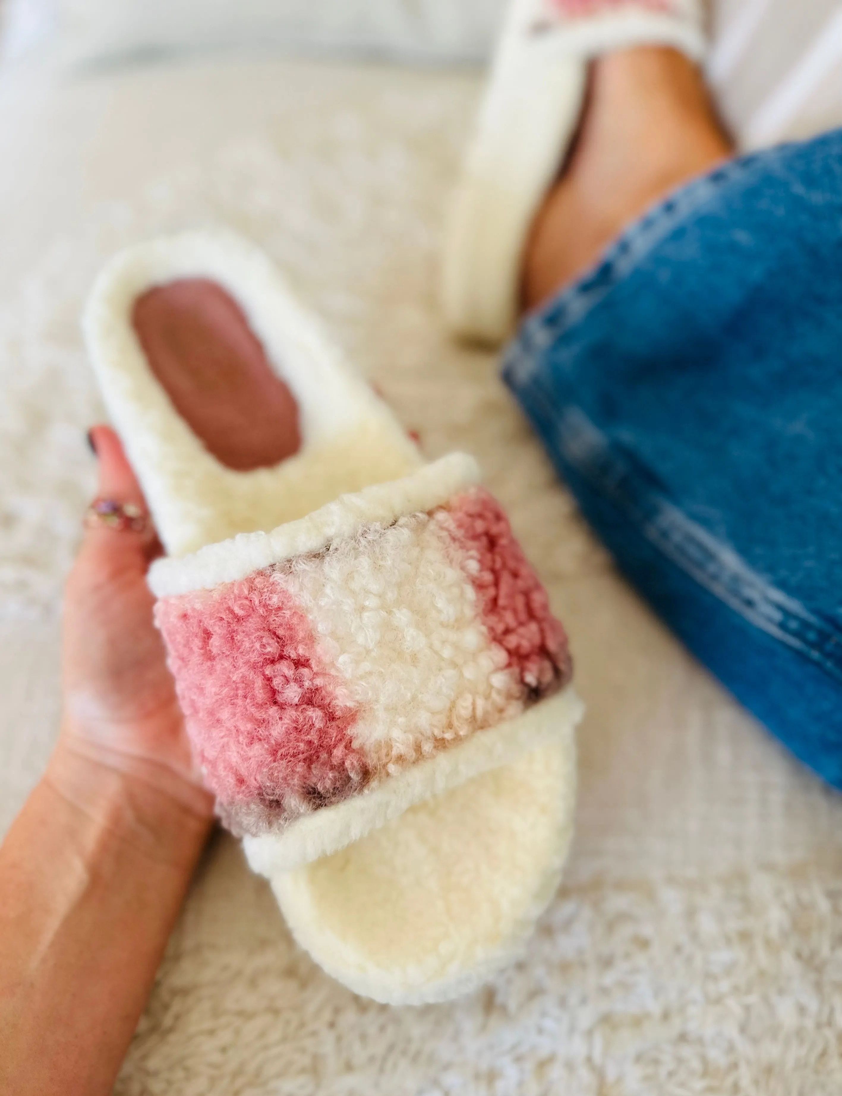 Aberdeen Pink Slide Slipper