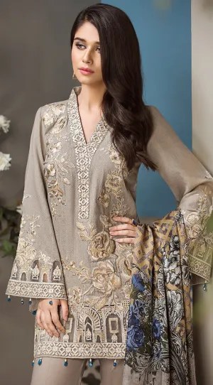Anaya by Kiran Chaudhry Luxury Lawn 2018 – 2-Dusky Rose
