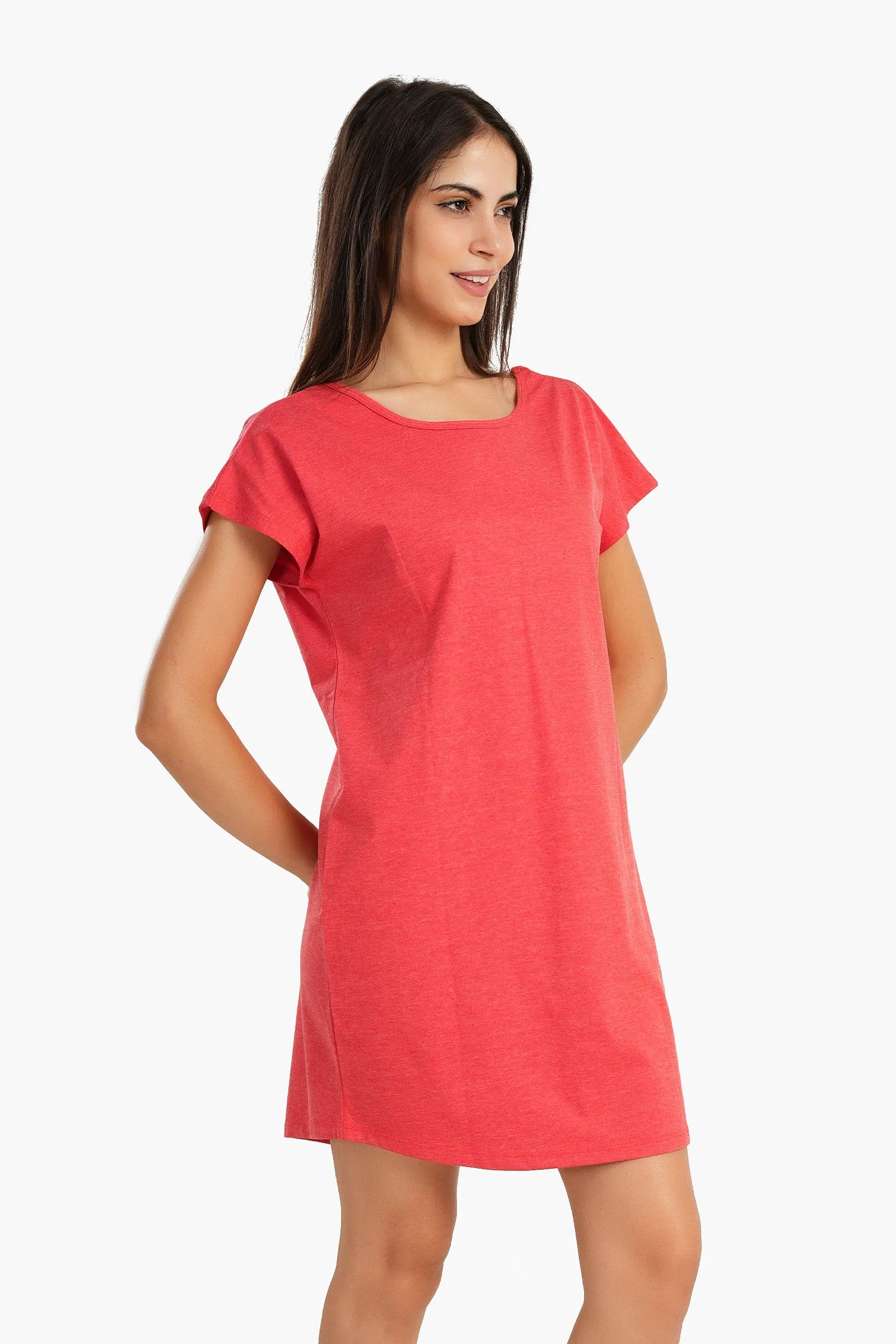 Back Round Neck Nightgown