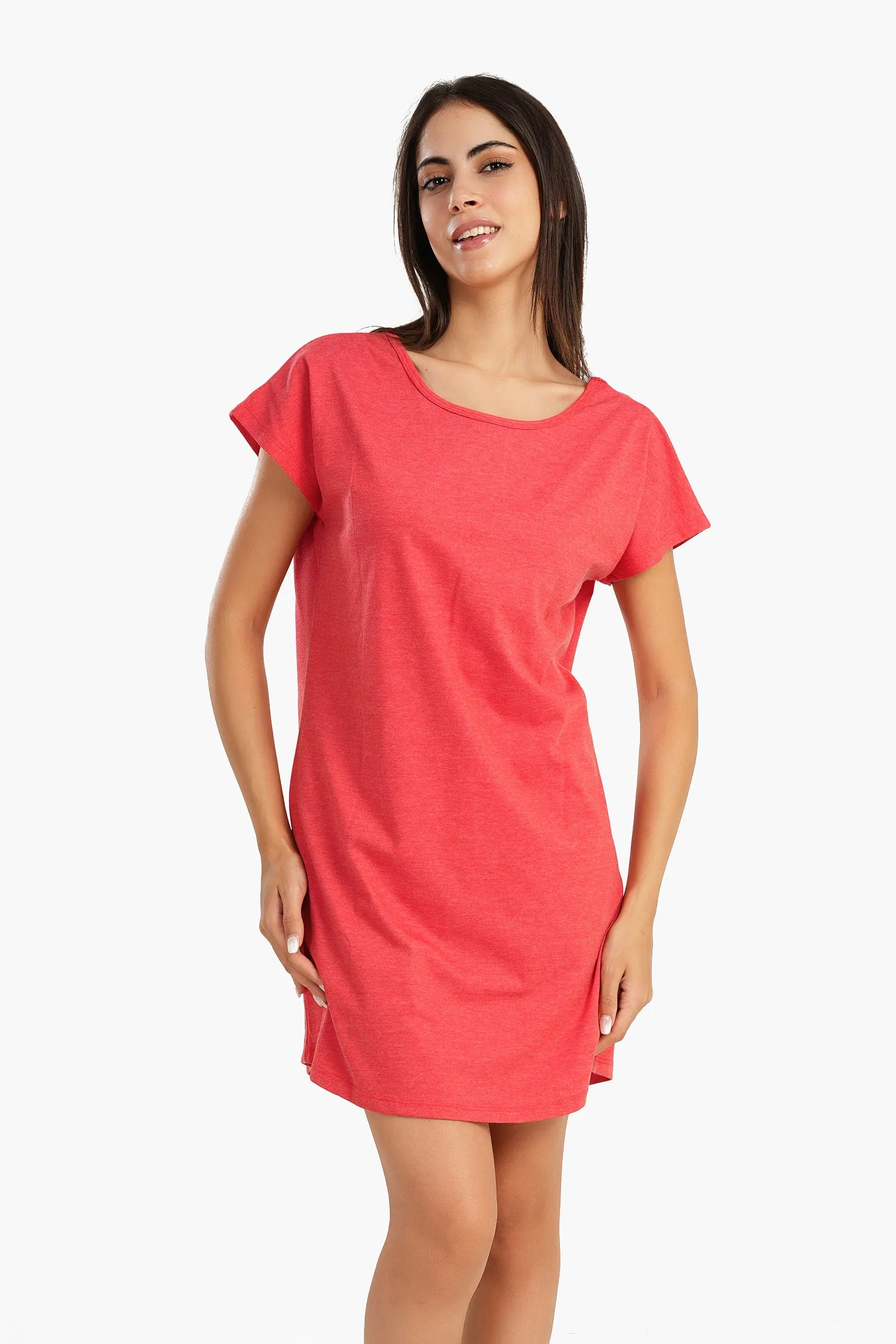 Back Round Neck Nightgown