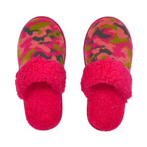 Bright Slide Slippers - Camo Pink