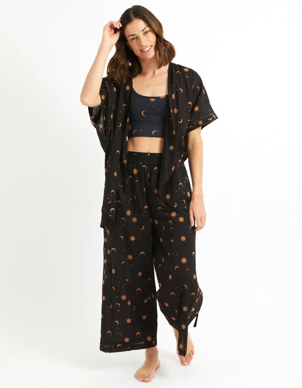 BUNDLE - Mystic Cotton Yoga Pant   Kimono Set - Mystic