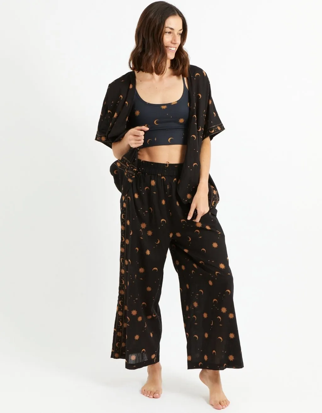 BUNDLE - Mystic Cotton Yoga Pant   Kimono Set - Mystic