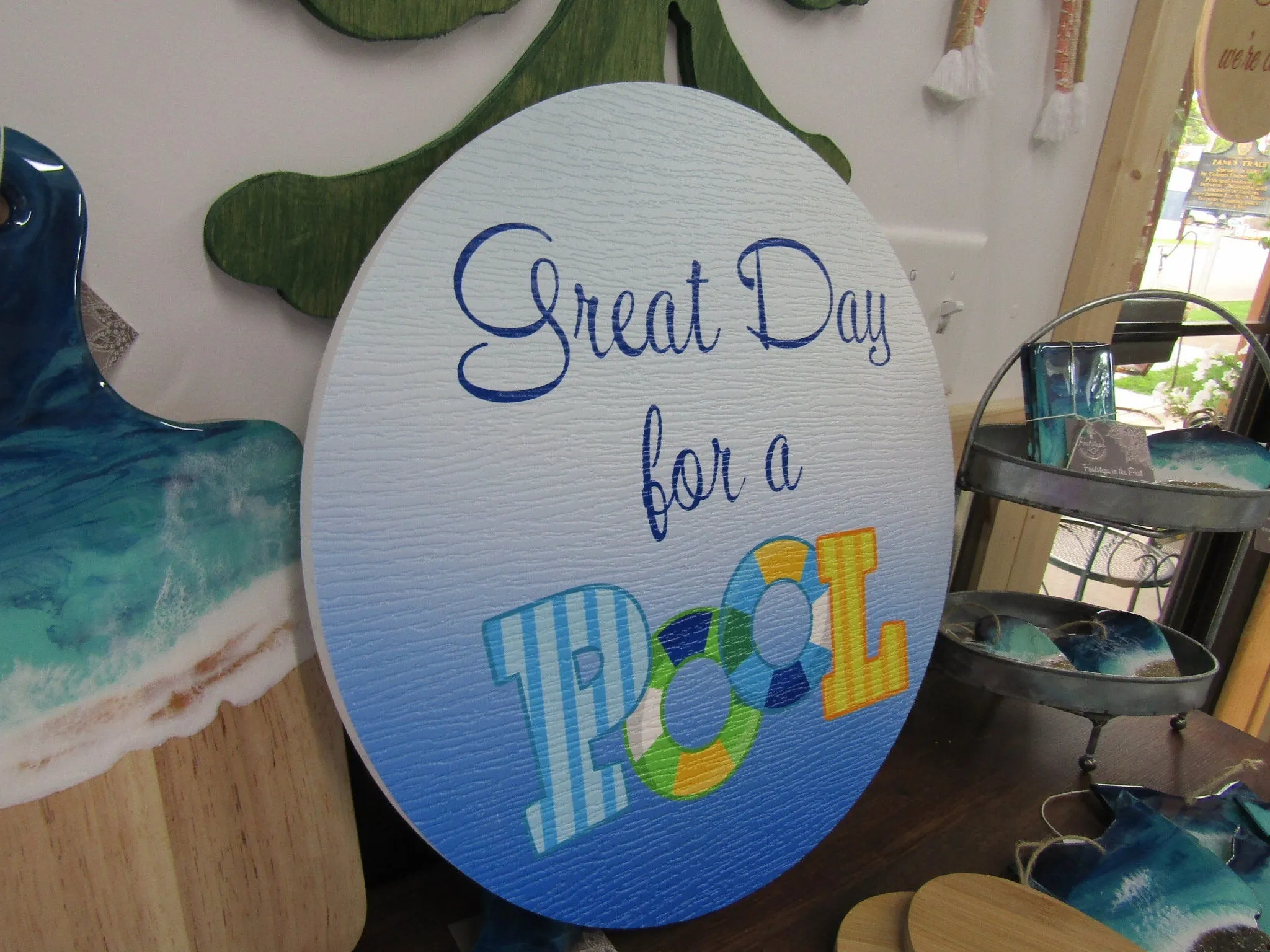 Custom Pool Summer Personalized Raft Full Color Textured PVC Weather Fade Resistant Waterproof Uv Printed Logo Business Commerical Signage