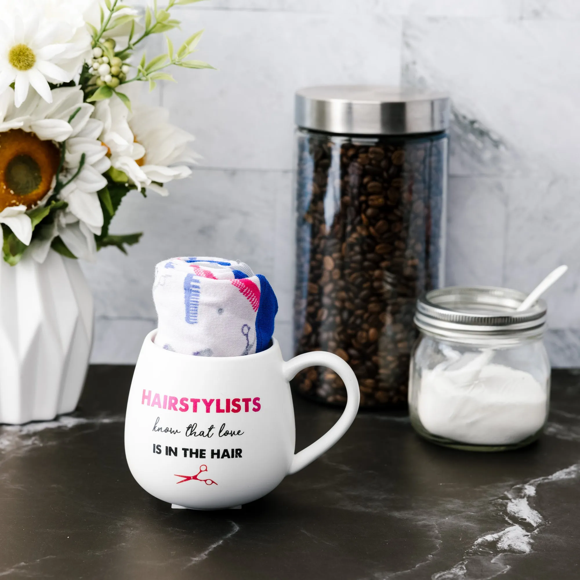 Hairstylist 15.5 oz Mug and Sock Set