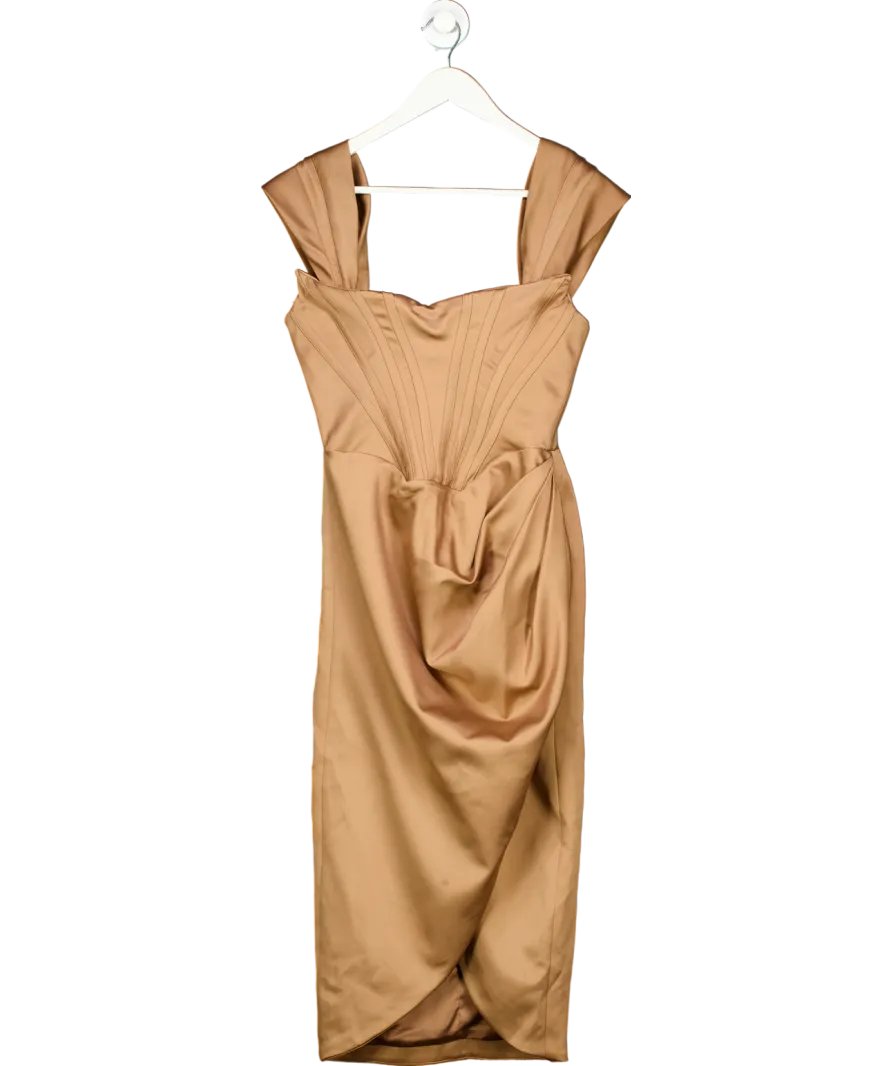House of CB Beige Corset Style Dress UK 10