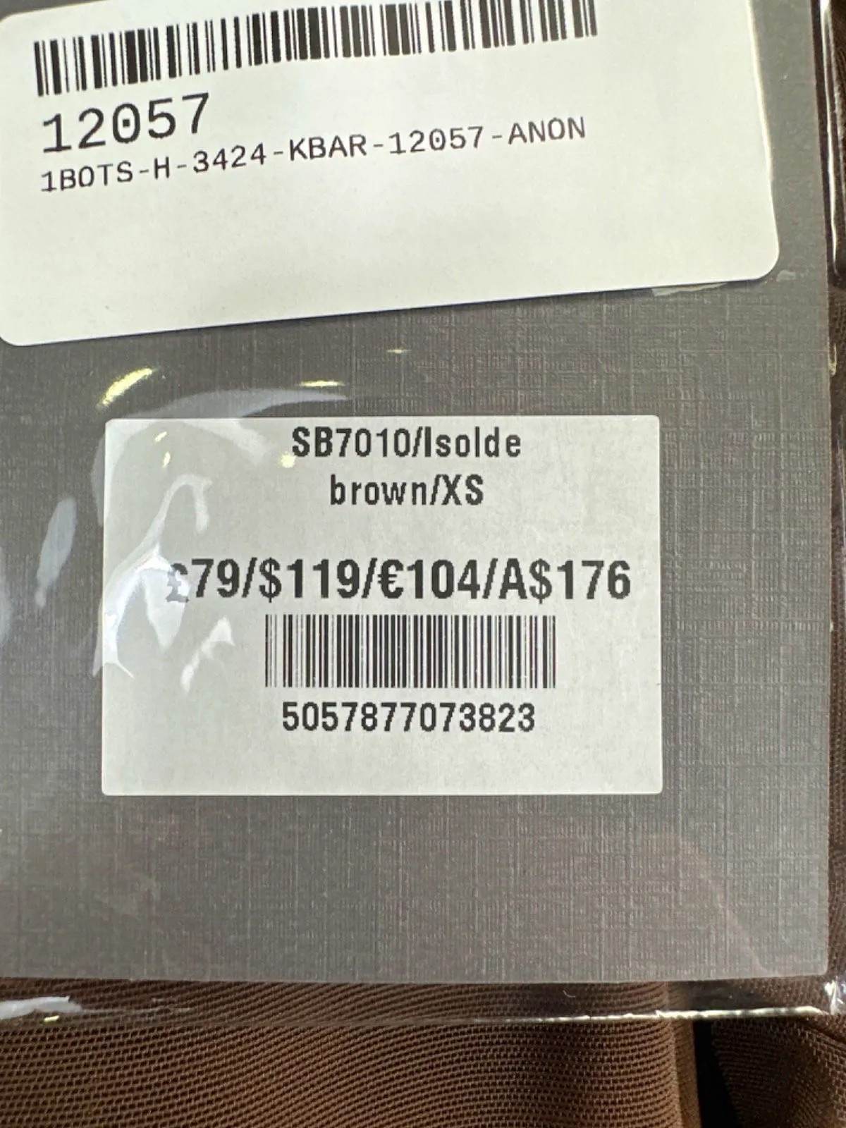 House of CB Brown Isolde Ruched Leggings UK XS