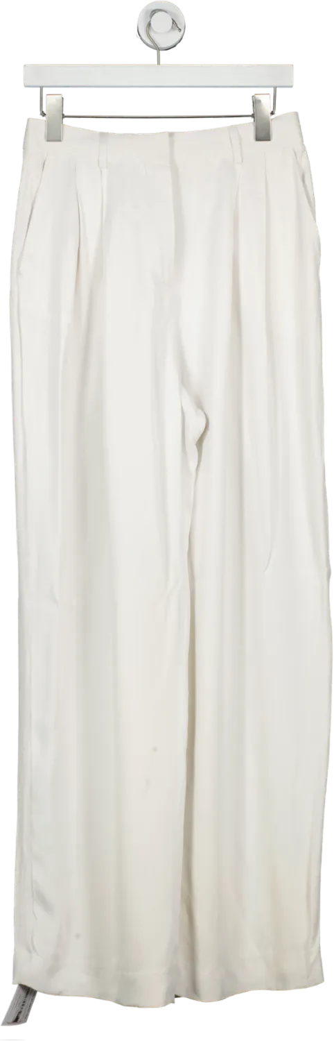 House of Dagmar Beige Wide Suit Trouser UK S