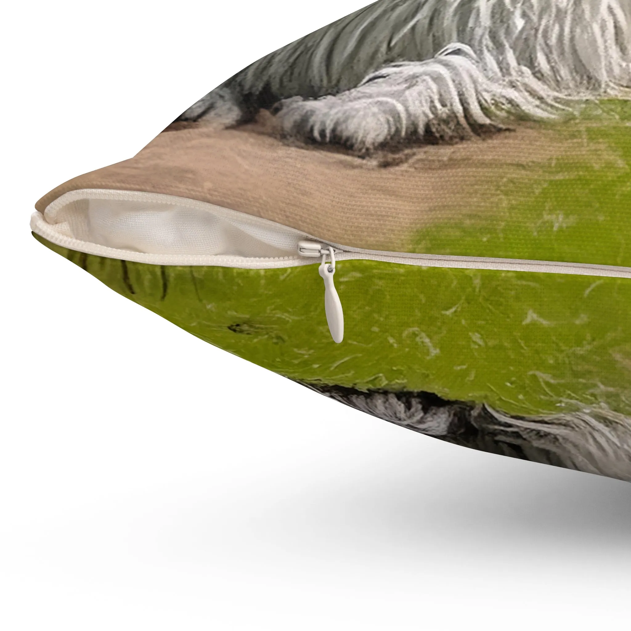 Komondor Spun Polyester Throw Pillow