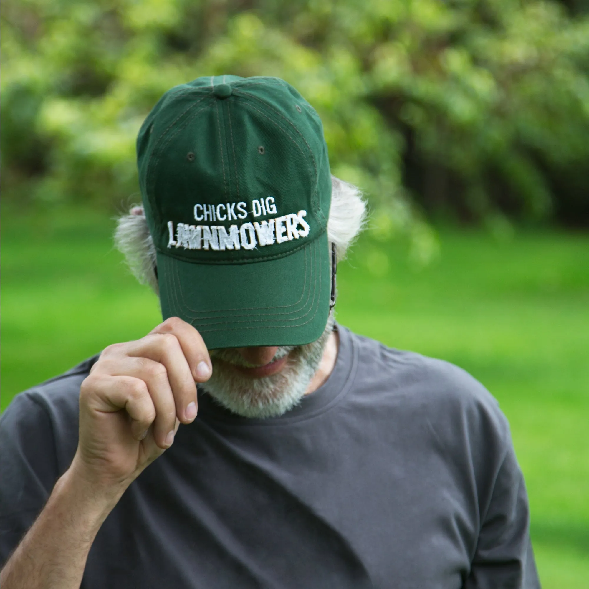 Lawnmowers Green Adjustable Hat