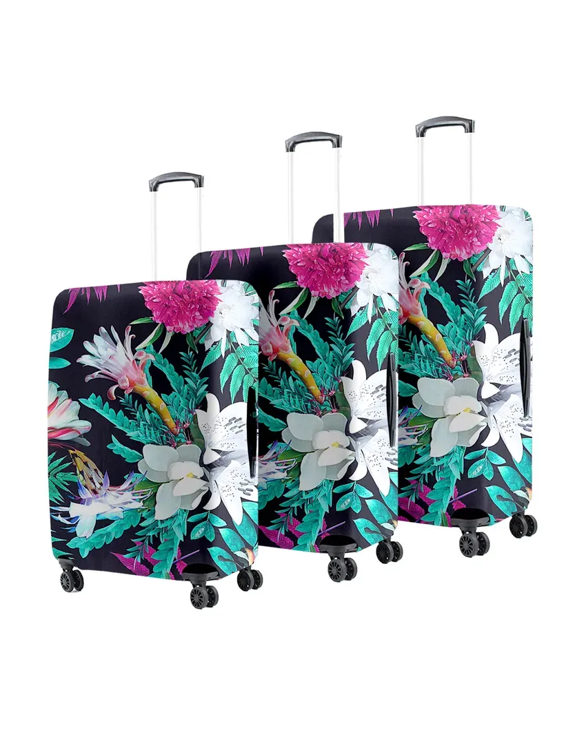ONLY LUGGAGE COVER | Stylish Polyester Stretchable Printed Protective Luggage Bag Cover