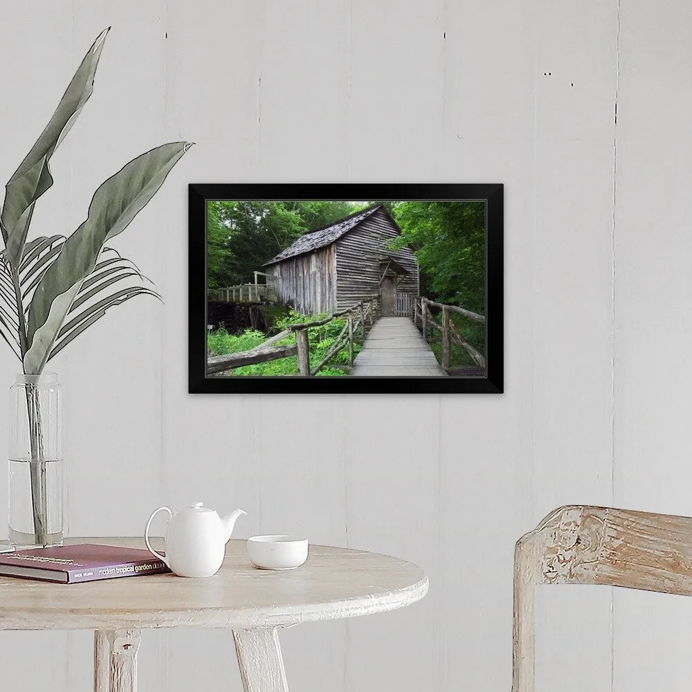 "Cable Mill at Cades Cove, Great Smoky Mountains National Park, Tennessee" Black Framed Print