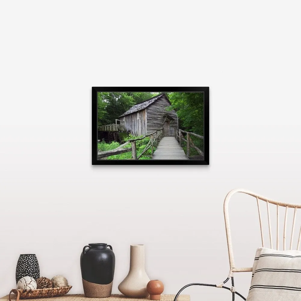 "Cable Mill at Cades Cove, Great Smoky Mountains National Park, Tennessee" Black Framed Print