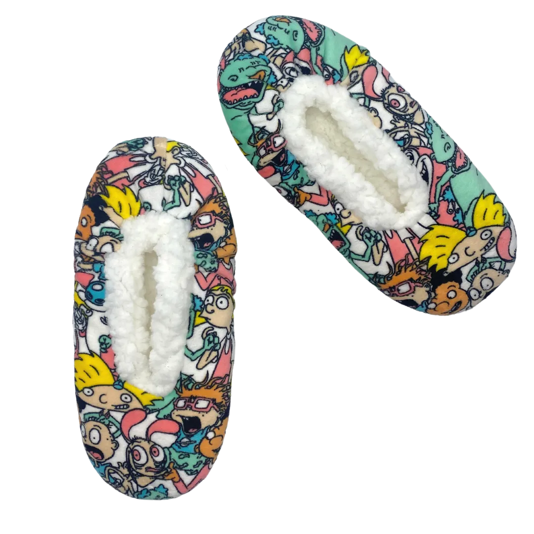Rugrats Printed Fuzzy Babba Slipper Sock