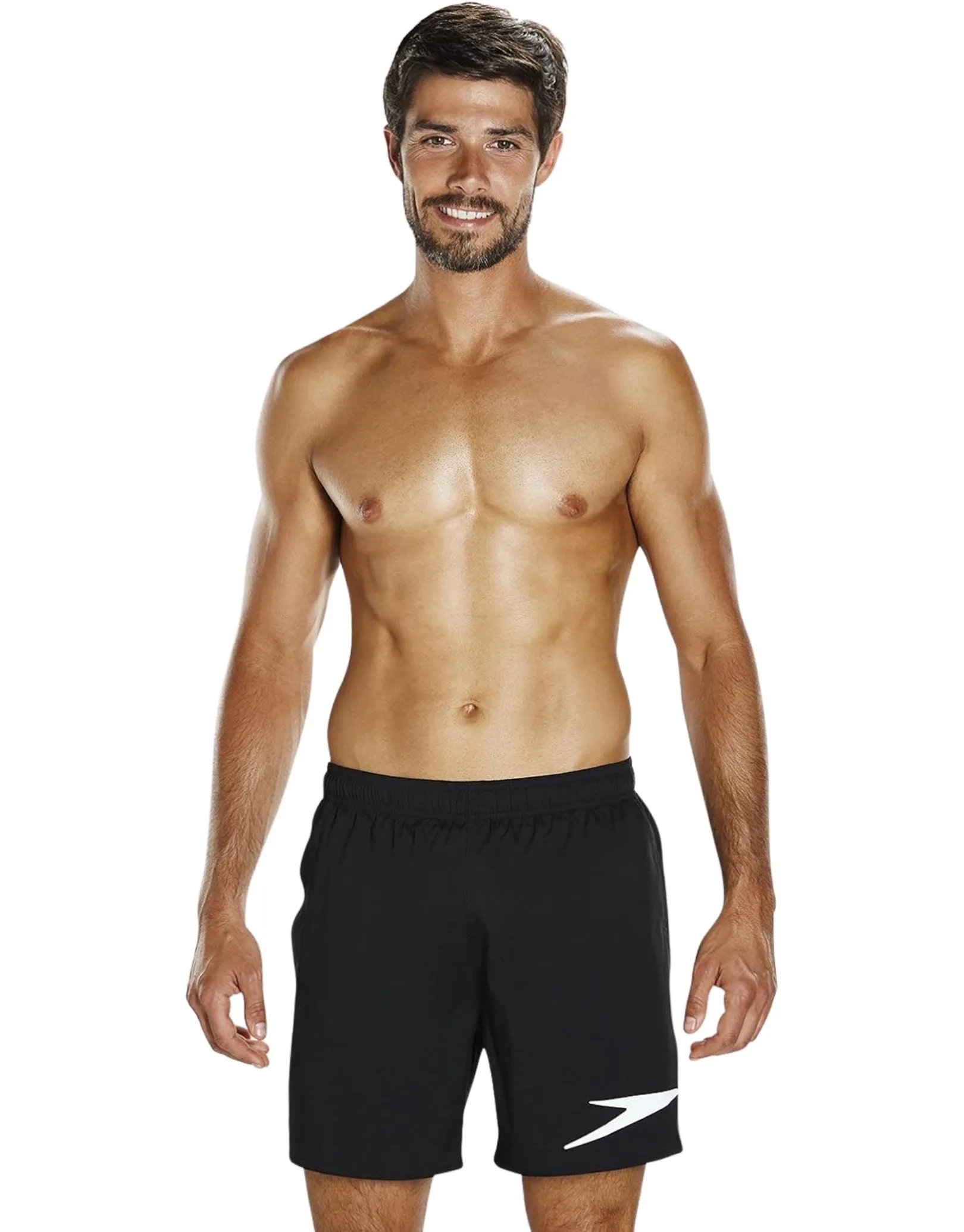 Speedo Sport Solid 16" Watershorts - Black/White