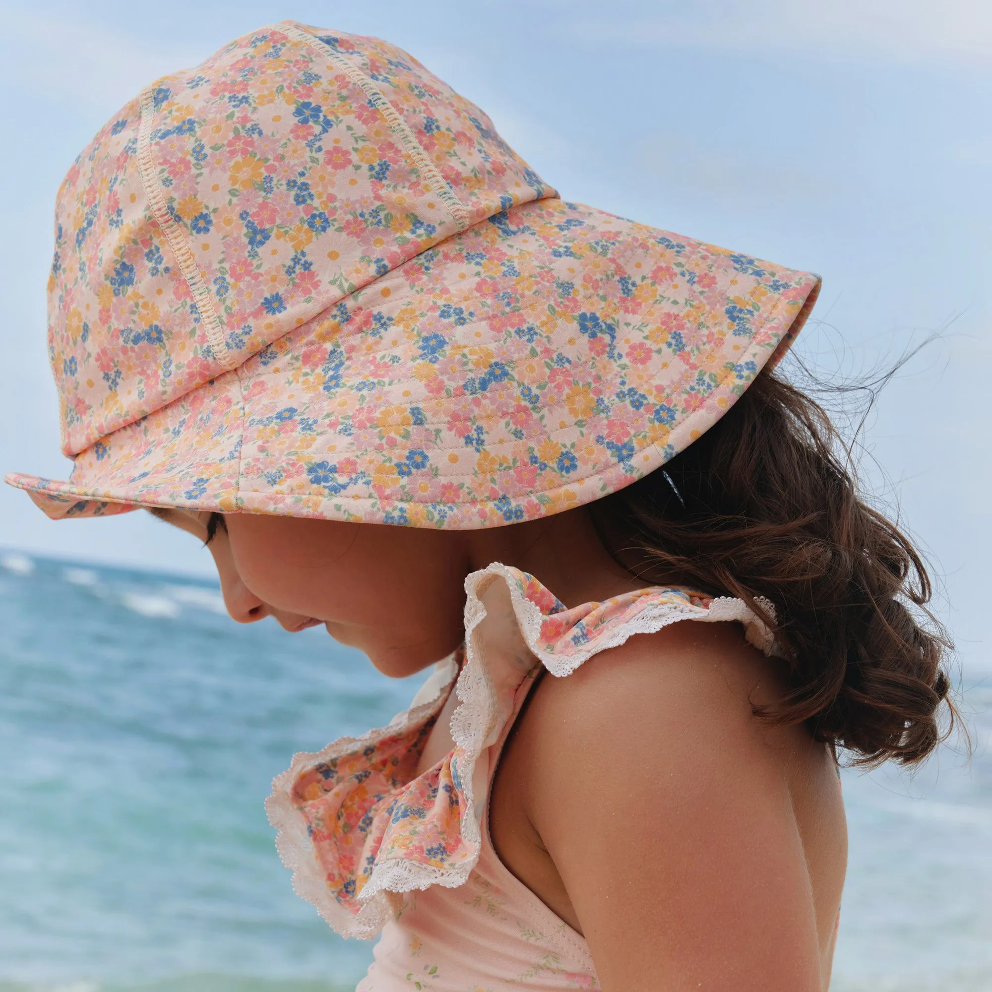UV Sun Hat Bora - multi flowers